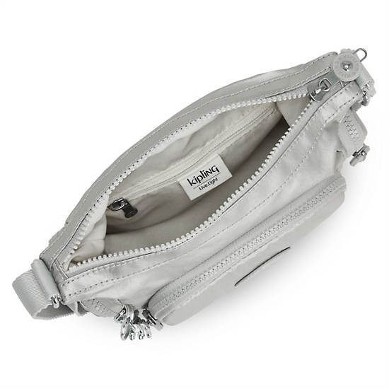 Kipling Gabbie Mini Metallic Crossbody Väska Silver | SE 2092SG